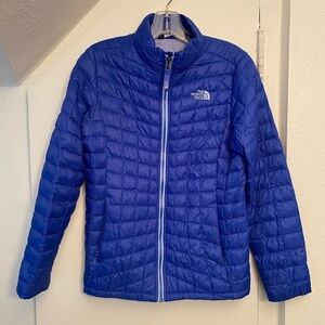 The North Face Girls Blue Thermoball Quilted Jacket Size Large